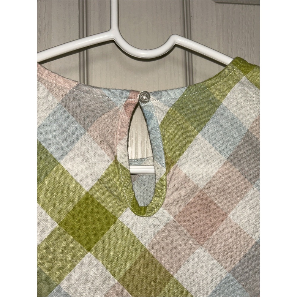 Peyton‎ & Parker Girls Dress Size 12 Gingham, blue pink green - Picture 3 of 8